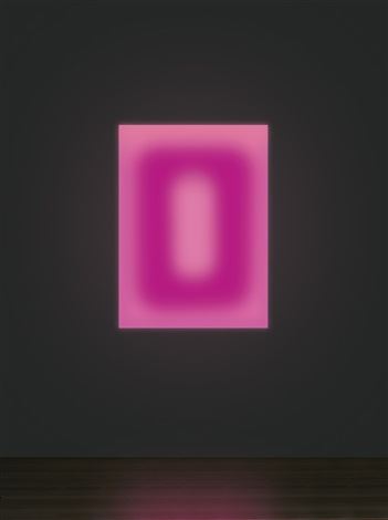 James Turrell, The Light Underneath, 2006, LED panels, glass wall, Element Labs Versa Drive C1 and SanDisk Extreme I I I 1 GB Compact Flash Card. Photo: Sotheby’s.