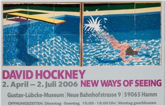 David Hockney Offset Lithographic Poster H 10" W 16 - David Hockney