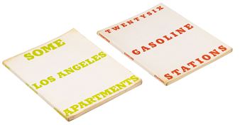 Ed Ruscha (American, B. 1937) Artist Books 1965; 1969, Some Los Angeles Apartments; Twentysix Gasoline Stations", 2 Books H 7" W 5.5" 2 pcs - Ed Ruscha