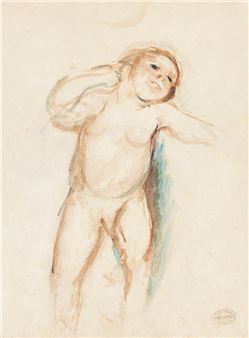 Enfant levant la tête