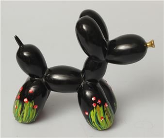 Composite material figure "Ballon dog (Jeff Koons - Jeff Koons